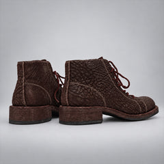 PASCH 262322A Coffee shell cordovan boots, 05-pasch-262322a-back