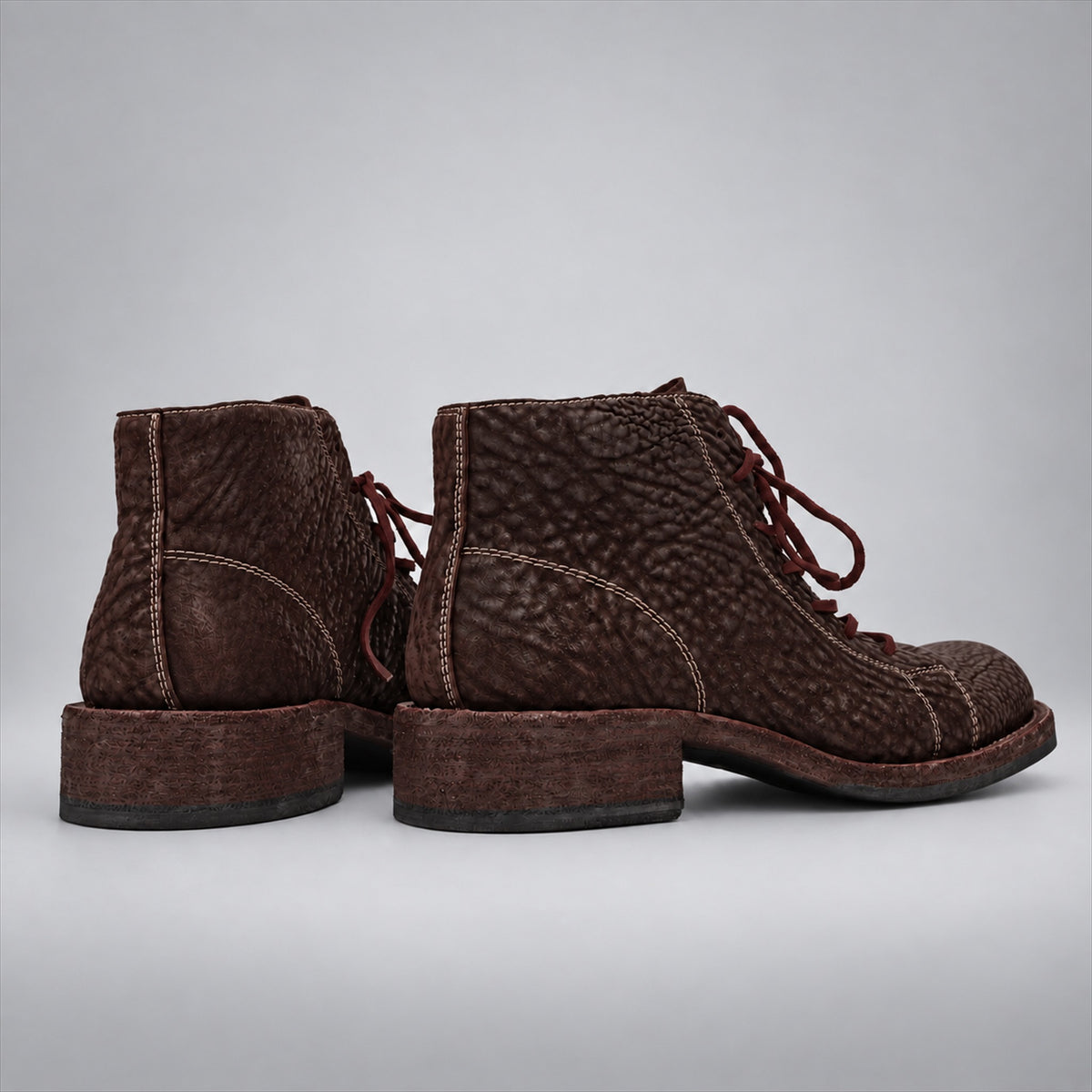 PASCH 262322A Coffee shell cordovan boots, 05-pasch-262322a-back