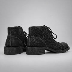 PASCH 262322B Black shell cordovan boots, 05-pasch-262322b-back