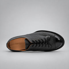PASCH 267111B Black shell cordovan footwear, top view