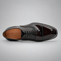 PASCH 267114A Dark Brown shell cordovan footwear, top view