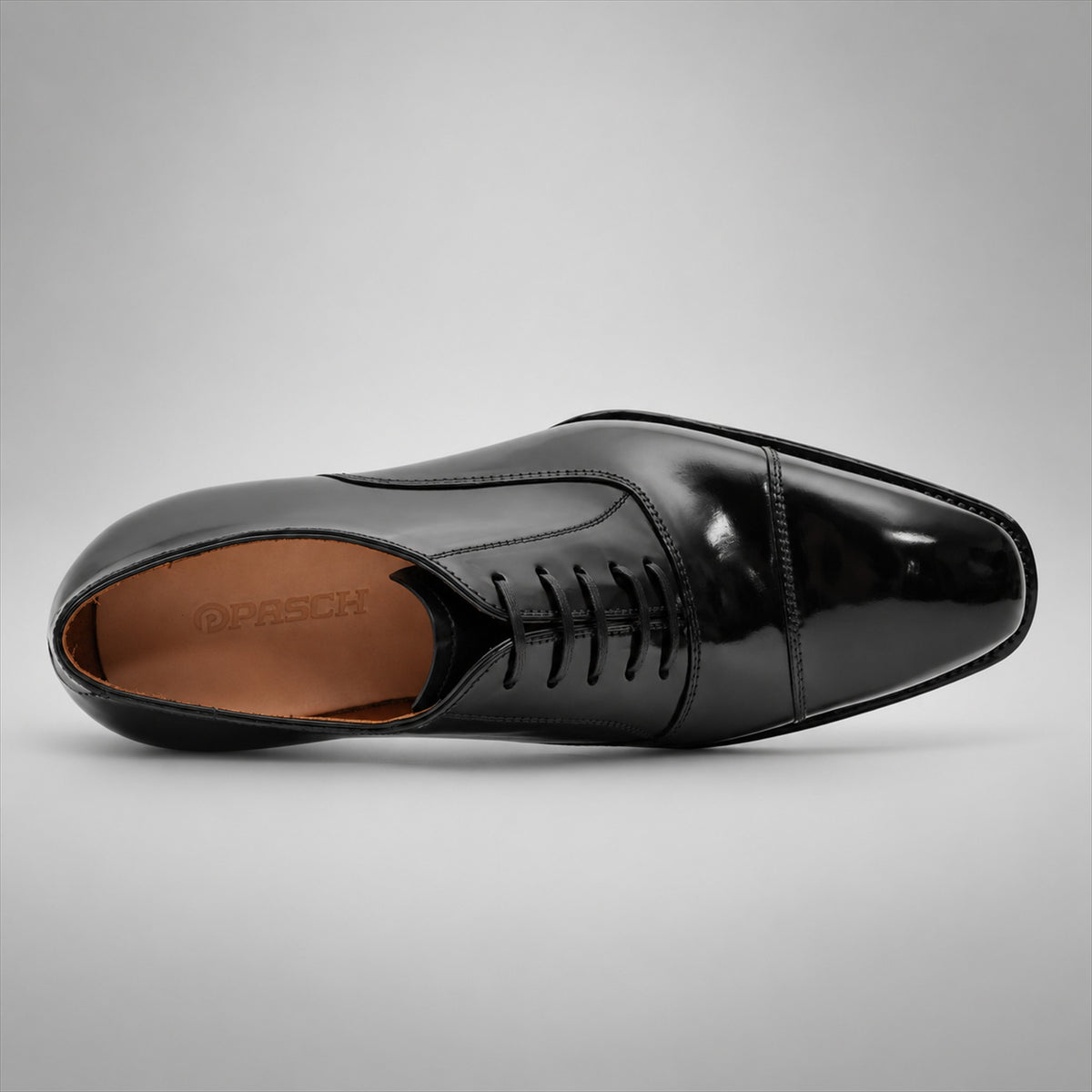 PASCH 267115B Black shell cordovan footwear, top view