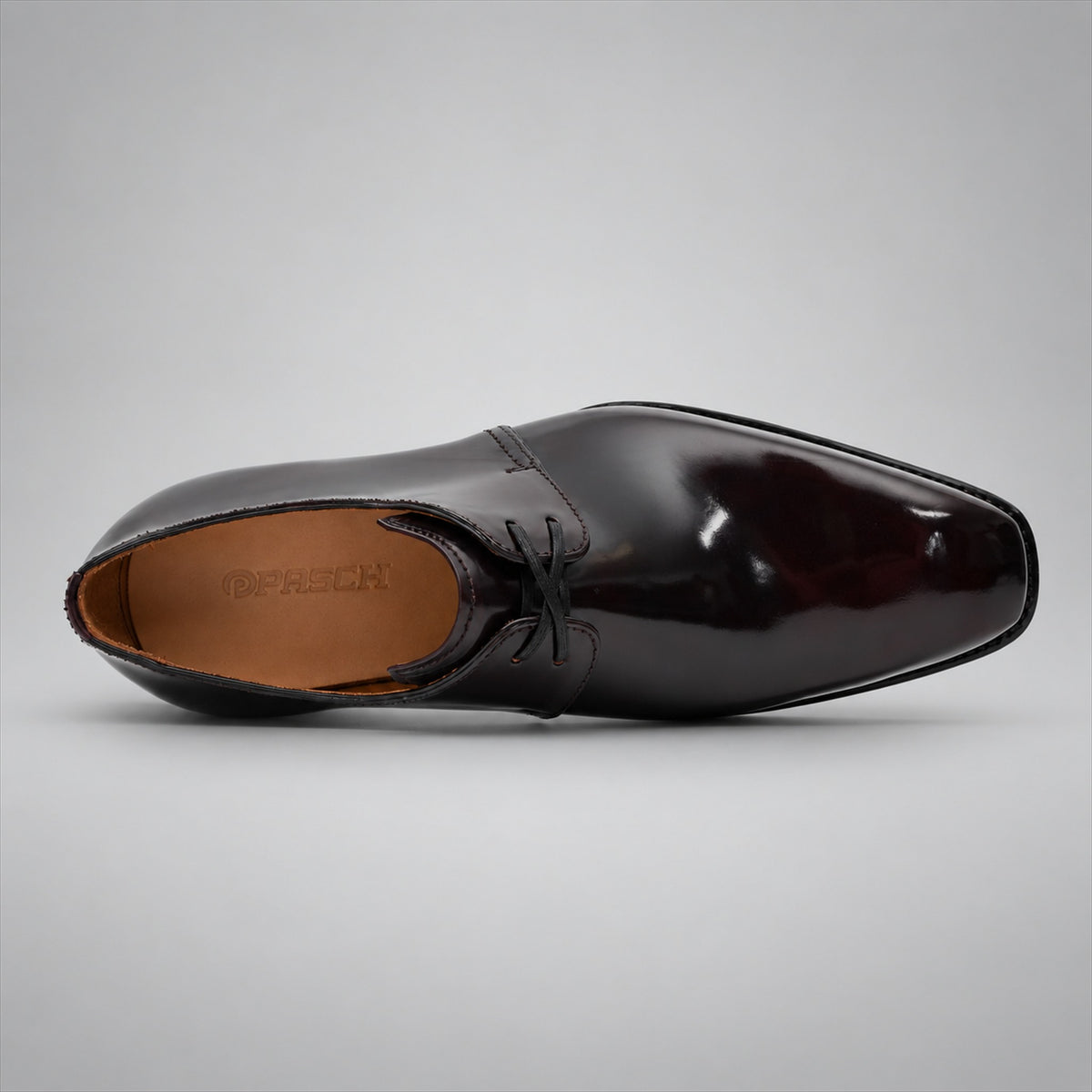 PASCH 267116A Dark Brown shell cordovan footwear, top view