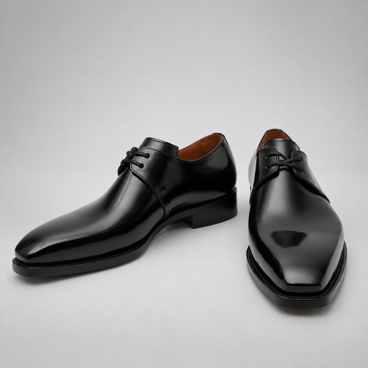 PASCH 267116B Black shell cordovan footwear, inner side view