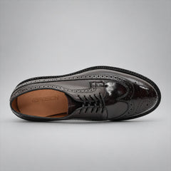 PASCH 267117A Dark Brown shell cordovan footwear, top view