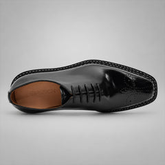 PASCH 267118B Black shell cordovan footwear, top view