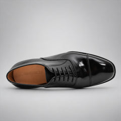 PASCH 267122B Black shell cordovan footwear, top view