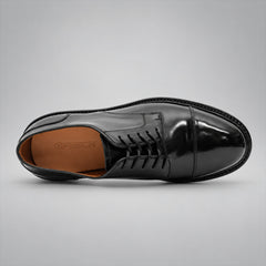PASCH 267123B Black shell cordovan footwear, top view