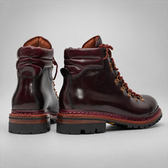 PASCH 267125C Wine Red shell cordovan footwear, rear view
