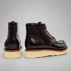 PASCH 267129A Dark Brown shell cordovan footwear, rear view