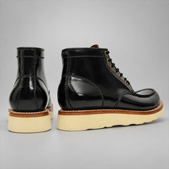 PASCH 267129B Black shell cordovan footwear, rear view
