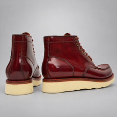 PASCH 267129C Brown shell cordovan footwear, rear view