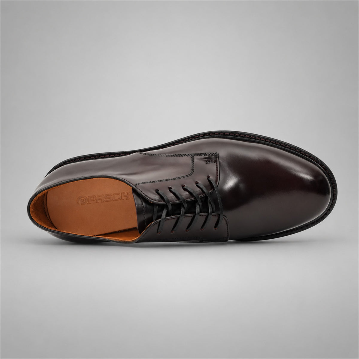 PASCH 267130A Dark Brown shell cordovan footwear, top view