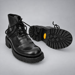 PASCH 262320B Black shell cordovan boots, 06-pasch-262320b-outsole