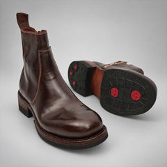 PASCH 262321A Coffee shell cordovan boots, 06-pasch-262321a-outsole