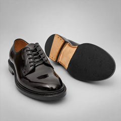PASCH 267110A Dark Brown leather derby shoes, outsole view