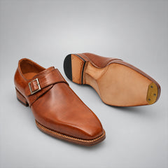 PASCH 267112A Brown shell cordovan footwear, outsole view