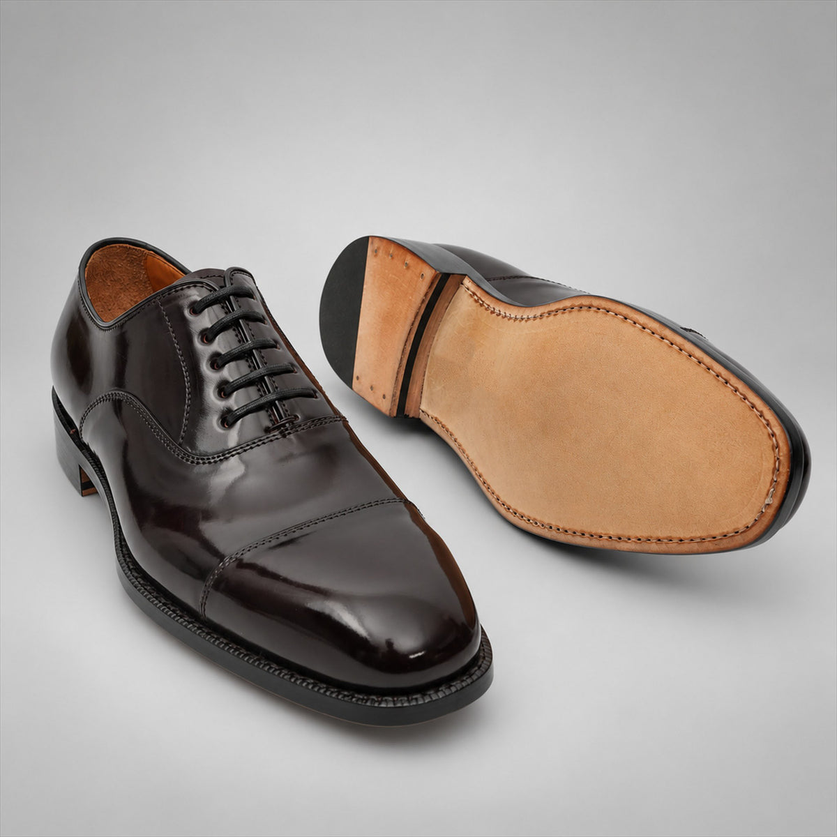 PASCH 267114A Dark Brown shell cordovan footwear, outsole view