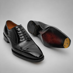 PASCH 267115B Black shell cordovan footwear, outsole view