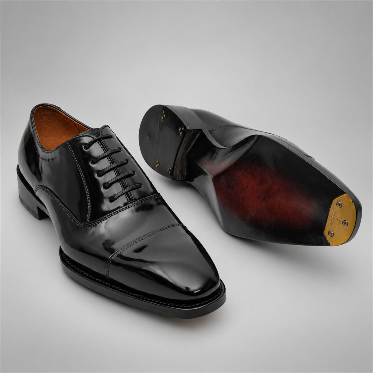 PASCH 267115B Black shell cordovan footwear, outsole view