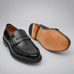 PASCH 267120B Black shell cordovan footwear, outsole view