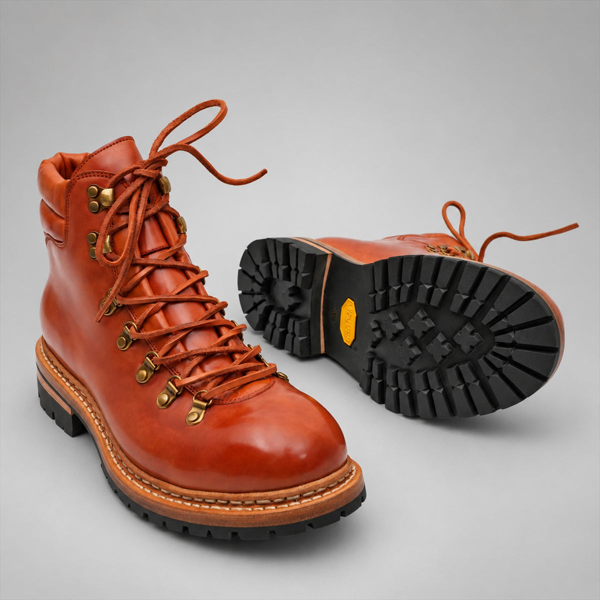 PASCH 267125A Brown shell cordovan footwear, outsole view