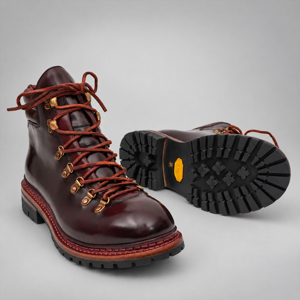 PASCH 267125C Wine Red shell cordovan footwear, outsole view
