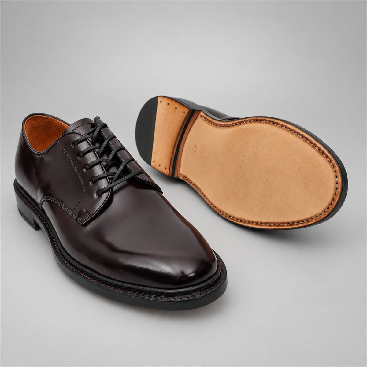 PASCH 267130A Dark Brown shell cordovan footwear, outsole view