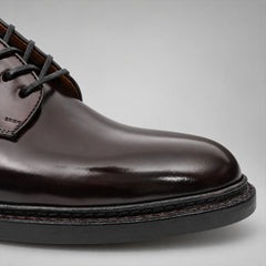 PASCH 267130A Dark Brown shell cordovan footwear, toe detail view