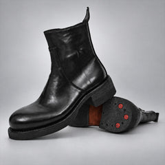 PASCH 262321B Black shell cordovan boots, 08-pasch-262321b-stacked