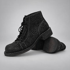 PASCH 262322B Black shell cordovan boots, 08-pasch-262322b-stacked