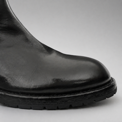 PASCH Regent Chelsea boot in black water-washed leather