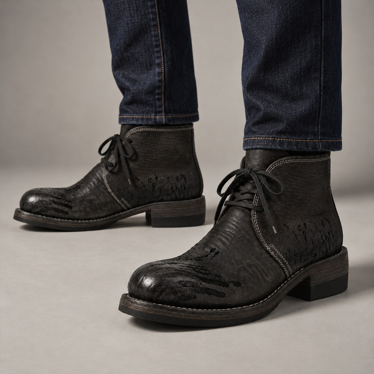 Walker Cap-Toe Service Boot - Dark Slate