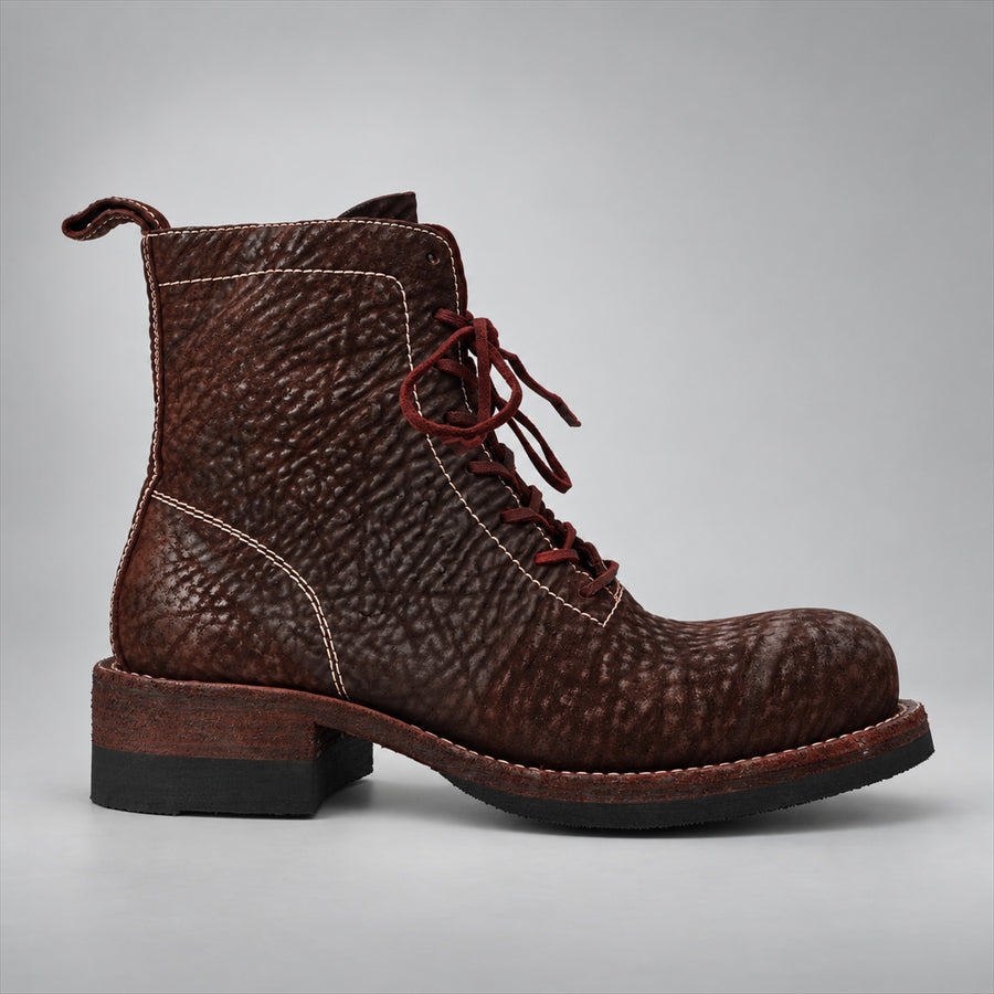 PASCH 262323A Coffee shell cordovan boots, 262323A-01-side