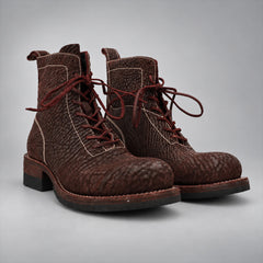 PASCH 262323A Coffee shell cordovan boots, 262323A-03-pair