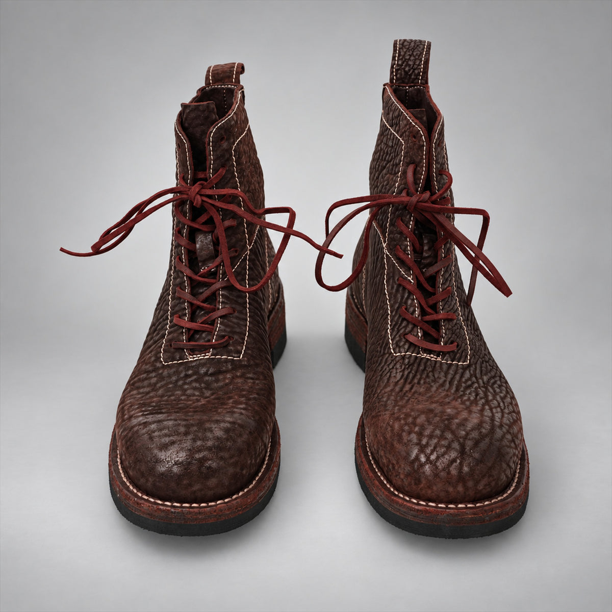 PASCH 262323A Coffee shell cordovan boots, 262323A-04-front