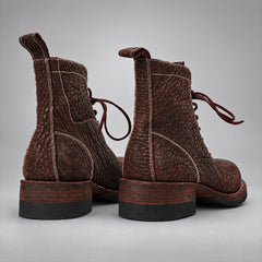 PASCH 262323A Coffee shell cordovan boots, 262323A-05-back