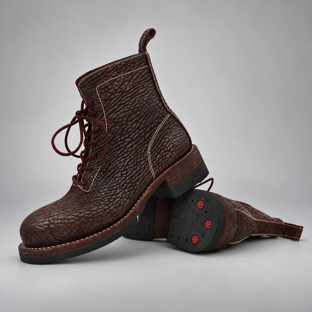 PASCH 262323A Coffee shell cordovan boots, 262323A-08-stack