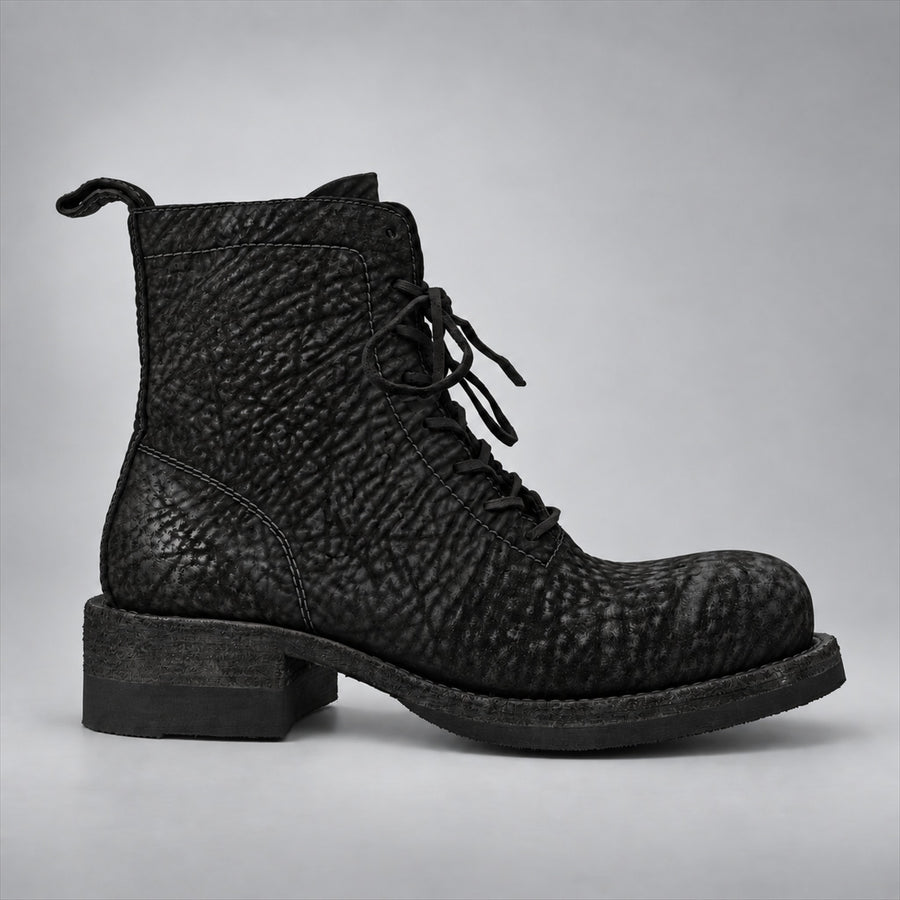 PASCH 262323B Black shell cordovan boots, 262323B-01-side