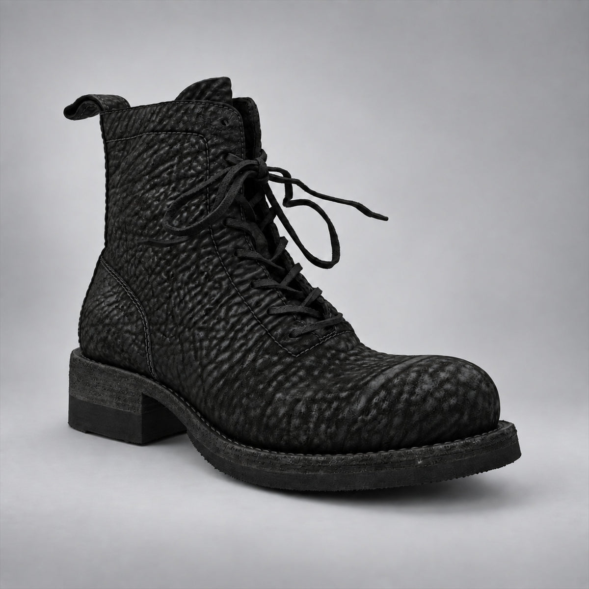 PASCH 262323B Black shell cordovan boots, 262323B-02-angle