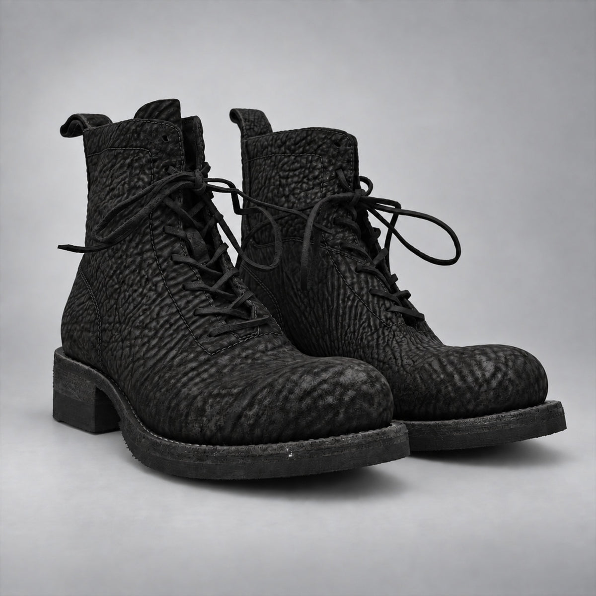 PASCH 262323B Black shell cordovan boots, 262323B-03-pair