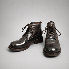 PASCH Stanton Object-Dyed Service Boot in Coffee Brown Shell Cordovan