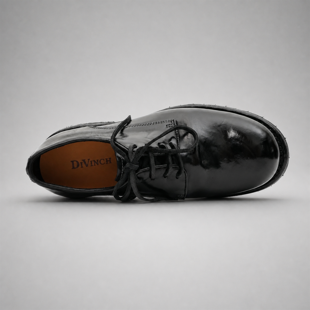 PASCH Hudson Plain-Toe Derby in Black Shell Cordovan