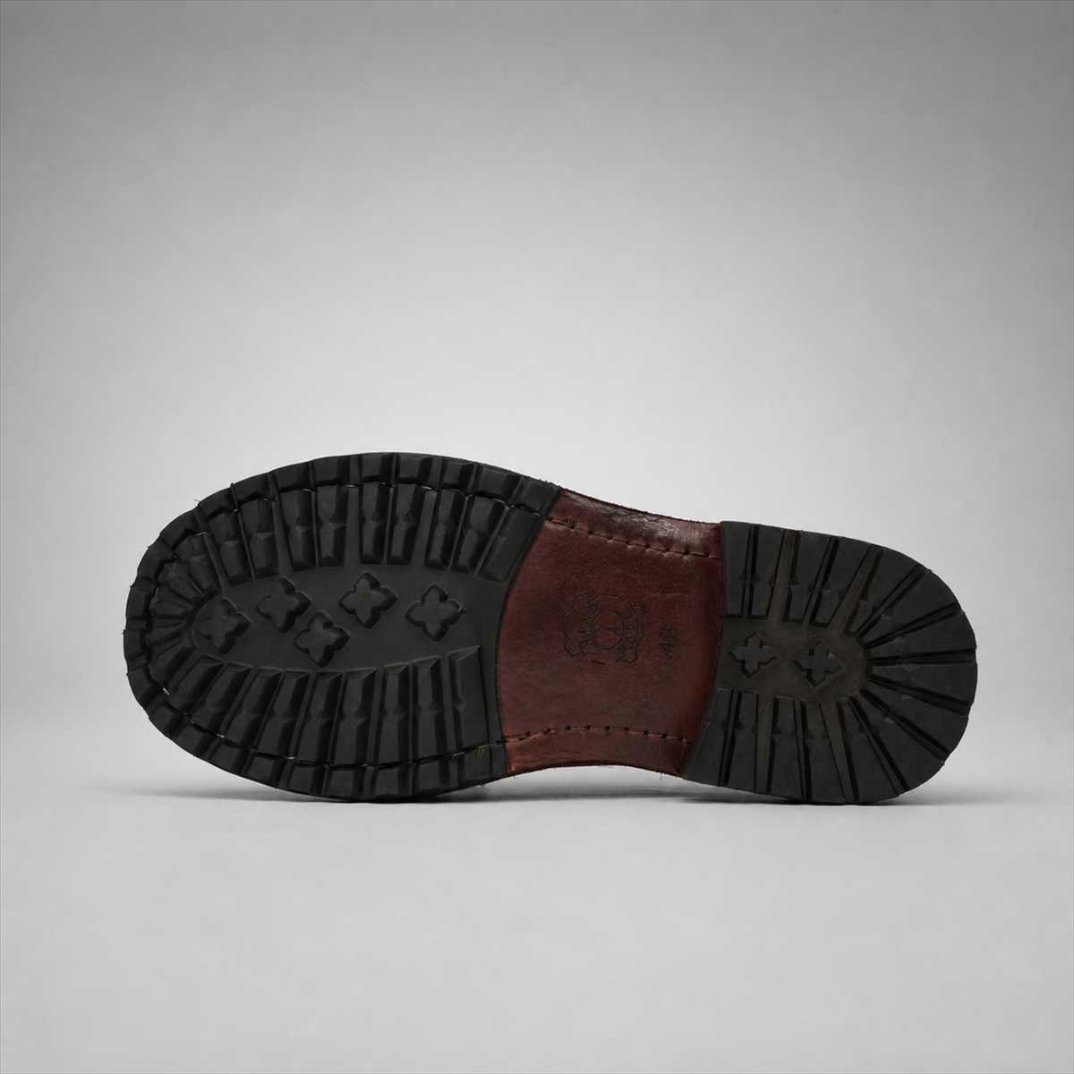 PASCH Wellington Longwing Derby in Coffee Brown Leather