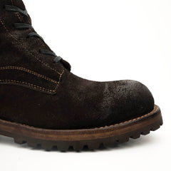 PASCH Ridgeway Tall Lace-Up Boot in Coffee Brown Leather