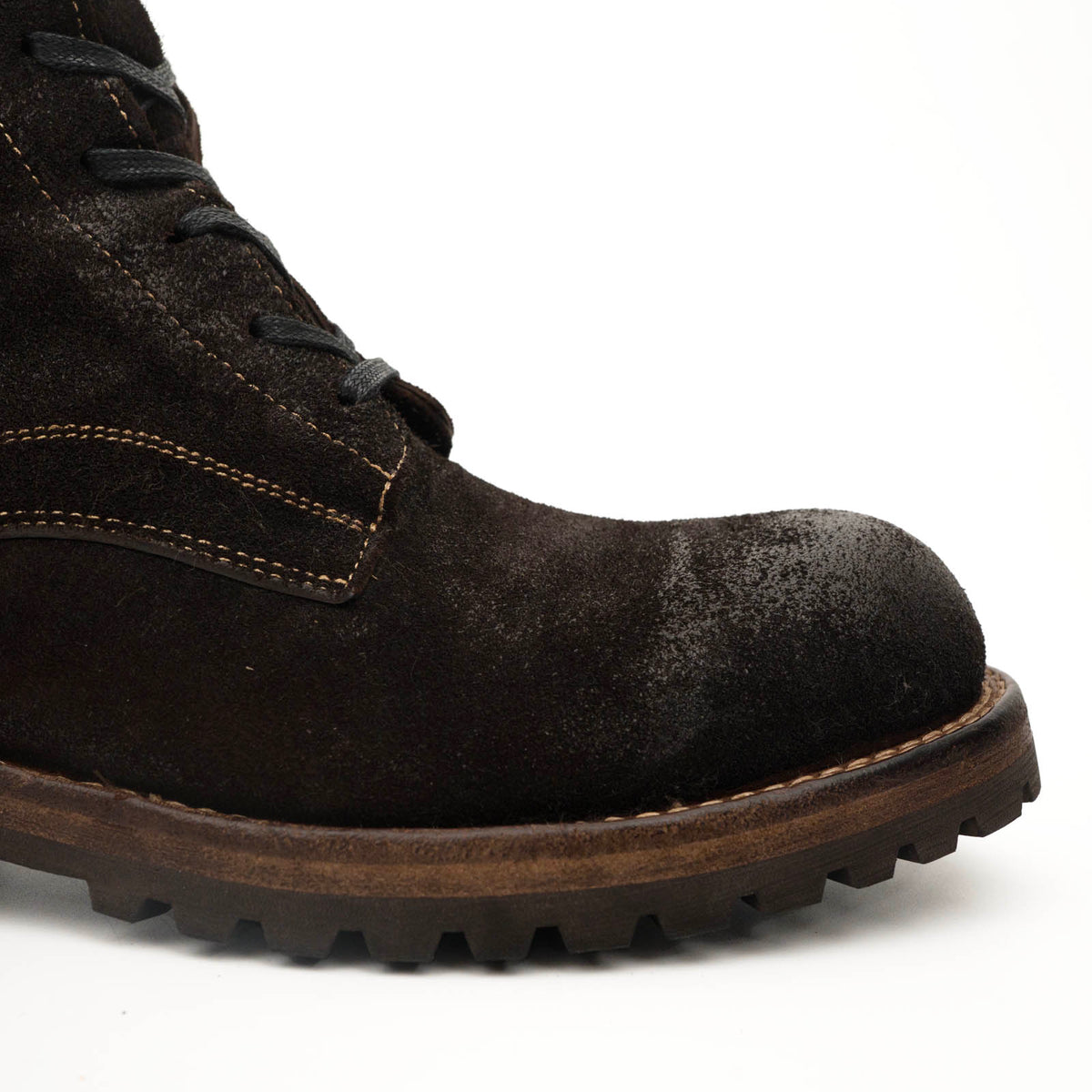 PASCH Ridgeway Tall Lace-Up Boot in Coffee Brown Leather