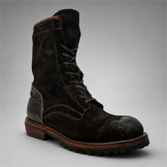 PASCH Ridgeway Tall Lace-Up Boot in Coffee Brown Leather