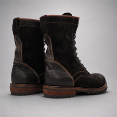 PASCH Ridgeway Tall Lace-Up Boot in Coffee Brown Leather
