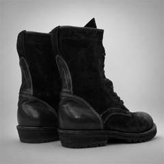 PASCH Ridgeway Tall Lace-Up Boot in Black Leather