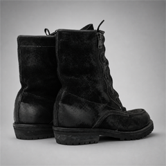 PASCH Ironwood Tall Moc-Toe Boot in Black Leather